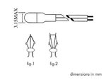 MINI BOMBILLA 3mm TENSION 12V 60mA LONGITUD 140mm