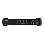 KVM 4 PUERTOS  HUB 2xUSB  120Hz PARA 3D VIDEO AUDIO