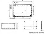 CAJA MODELO OPTATIVE  ABS ALUMINIO 160 x 96 x 61mm