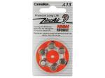 PILA DE BOTON IDEAL PARA AUDIFONO ZINC AIRE A13 14V 280mAh PR48 V13R 6 UNIDADES