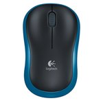 RATON INALAMBRICO WIFI SIN CABLE 24GHz USB AZUL  LOGITECH  M185B