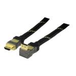 CABLE HDMI A MACHO  HDMI ETHERNET EN ANGULO 90 10m