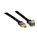 CABLE HDMI A MACHO  HDMI ETHERNET EN ANGULO 90 10m