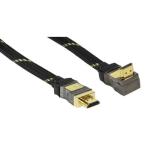 CABLE HDMI A MACHO  HDMI ETHERNET EN ANGULO 90 10m