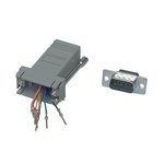 ADAPTADOR DUBD 9P MACHO  RJ45 HEMBRA 8P GRIS OSCURO