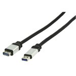 CABLE USB A 30 MACHO  USB A 30 HEMBRA NEGRO 18m