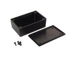 CAJA DE PLASTICO EN COLOR NEGRO IDEAL PARA CIRCUITO IMPRESO  85 x 55 x 30mm