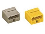CONECTOR BORNE WAGO DE 4 CONDUCTORES 08mm 6A COLOR GRIS