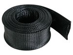 MANGUITO CUBRE CABLE ELASTICO DE NYLON DE COLOR NEGRO  55 mm x 5 m