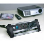 REGLETA CON SEIS TOMAS Y CON INTERRUPTOR ILUMINADO