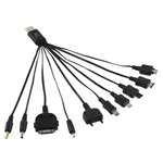 CABLE USB MULTI CARGADOR 10 CONECTORES 5 VDC PARA MOVIL