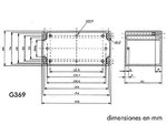 CAJA ESTANCA ABS GRIS OSCURO  160 x 80 x 85 mm