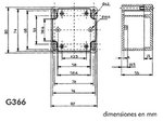 CAJA ESTANCA ABS GRIS OSCURO  82 x 80 x 55 mm