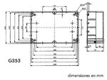 CAJA ESTANCA ABS GRIS OSCURO 222 x 146 x 75 mm