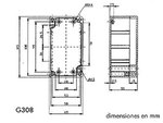 CAJA ESTANCA ABS GRIS OSCURO  115 x 65 x 55 mm