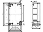 CAJA ESTANCA ABS GRIS OSCURO  115 x 65 x 40 mm