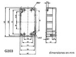 CAJA ESTANCA ABS GRIS CLARO  115 x 65 x 40 mm