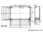 CAJA DE ALUMINIO ESTANCA  222 x 146 x 55 mm