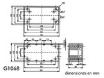 CAJA ABS SUPERCIFIE GRIS  95 x 48 x 38 mm