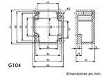 CAJA DE ALUMINIO ESTANCA  64 x 58 x 35 mm