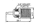 CONECTOR F HEMBRA CON ARANDELA Y TUERCAS PARA EMPOTRAR CONEXIONES PARA SOLDAR