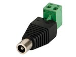 CONECTOR DC 55x21mm HEMBRA A CONEXION TORNILLO  LOTE DE 5 UNIDADES