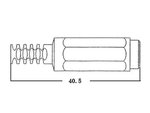 CONECTOR CLAVIJA DE ALIMENTACION DC HEMBRA 21mm x 55mm