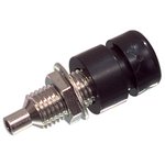 CONECTOR JACK NEGRO CHASIS MONTURA AISLADO SOLDAR 4mm