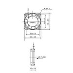 VENTILADOR 12VDC COJINETE LISO 40x40x10mm 6000rpm