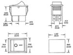 INTERRUPTOR DE POTENCIA BASCULANTE 10A  250V NEGRO 