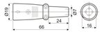 CONECTOR MICRO MACHO CON 3 CONTACTOS METAL 