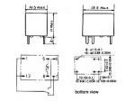 MINI RELE DIL 3A 150VAC 24Vdc RELE MINIATURA AUTOMATA PEQUEO RELE BOBINA 24VDC