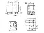 RELE ALTA POTENCIA 10A24VDC220VAC 2 x 12Vdc DOBLE CONTACTO HASTA 2200VA