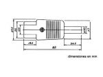 CONECTOR AC HEMBRA  PARA CABLE 10A 