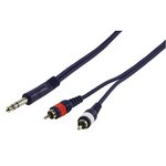 CABLE AUDIO 2xRCA MACHO LR  JACK ESTEREO 635mm 150m