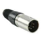 CONECTOR XLR MACHO DE 5 POLOS CUBIERTA DE METAL