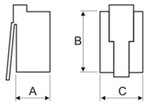 CONECTOR RJ11 RJ11 RJ 11 MACHO DE 6 POSICIONES 4 CONTACTOS PARA CRIMPAR