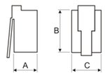 CONECTOR RJ10 RJ10 RJ 10 MACHO DE 4 POSICIONES 4 CONTACTOS PARA CRIMPAR