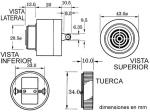 ZUMBADOR NO POLARIZADO ACDC 220V CONEXION POR TORNILLO