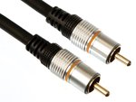 CABLE CALIDAD PROFESIONAL  RCA AUDIO SUBWOOFER MACHO  RCA AUDIO MACHO  10 m 