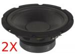 2x ALTAVOCES DE 8 PULGADAS Y 300W WOOFER NEGRO BAJOS ALTAVOZ 8 PARA COCHE 4 ohm