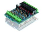 PLACA DE 6 RELES PARA ARDUINO IO SHIELD APILABLE VERSION MONTADA CON REGLETAS