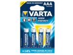 PILAS BATERIAS ALCALINA AAA DE ALTA ENERGIA  LR03 15V1100mAh  4 unidades