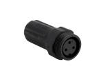 CONECTOR HEMBRA RESISTENTE AL AGUA IP68 3 POLOS CONECTOS ESTANCO SIN CABLE