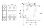 INTERRUPTOR AUTOMATICO MAGNETOTERMICO MCB 2 POLOS 1PN 10A IEC60898 EN 60898