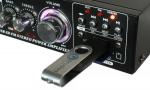 PEQUEO AMPLIFICADOR HIFI  REPRODUCTOR MP3 USB SD  RADIO FM  MANDO  2x40W