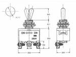 INTERRUPTOR DE PALANCA MAXI SPDT ONON 10A250V