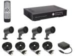 SISTEMA VIGILANCIA VIDEOGRABADOR 4 CANALES  4 CAMARAS IR  ACCESORIOS  500GB