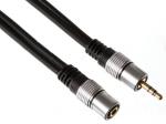 CABLE AUDIO JACK ESTEREO MACHO 35mm  ESTEREO HEMBRA 35mm  PROFESIONAL  25m