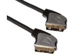 CABLE EUROCONECTOR SCART MACHO A CONECTOR SCART MACHO 21 POLOS PROFESIONAL 075m